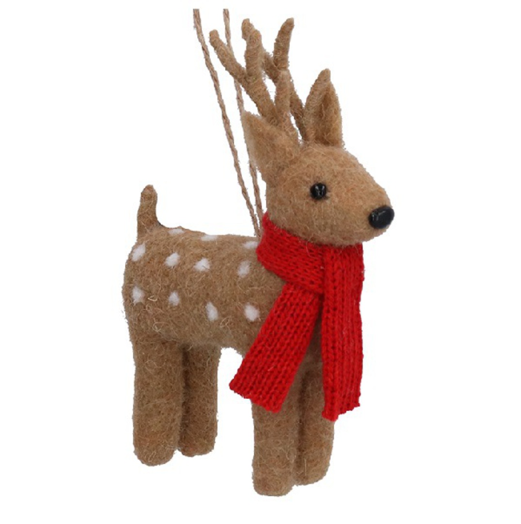 Wool Deer, Bambi with Scarf 13cm *ETA Nov image 0